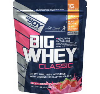 Bigjoy Sports Doypack BIGWHEY Whey Protein Çilek 488g 16 Servis