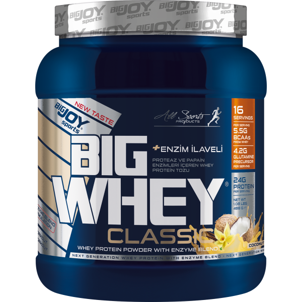 Bigjoy Sports BIGWHEY Whey Protein Classic Hindistan Cevizi & Vanilya 488g 15 Servis